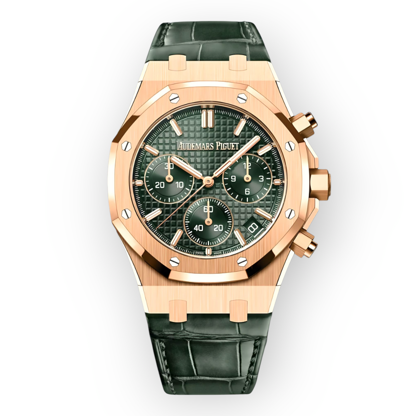 Audemars Piguet Royal Oak Chronograph 41mm Khaki Green Dial Rose Gold