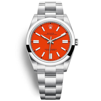 Rolex Oyster Perpetual "Coral" 41mm 124300 Red Dial