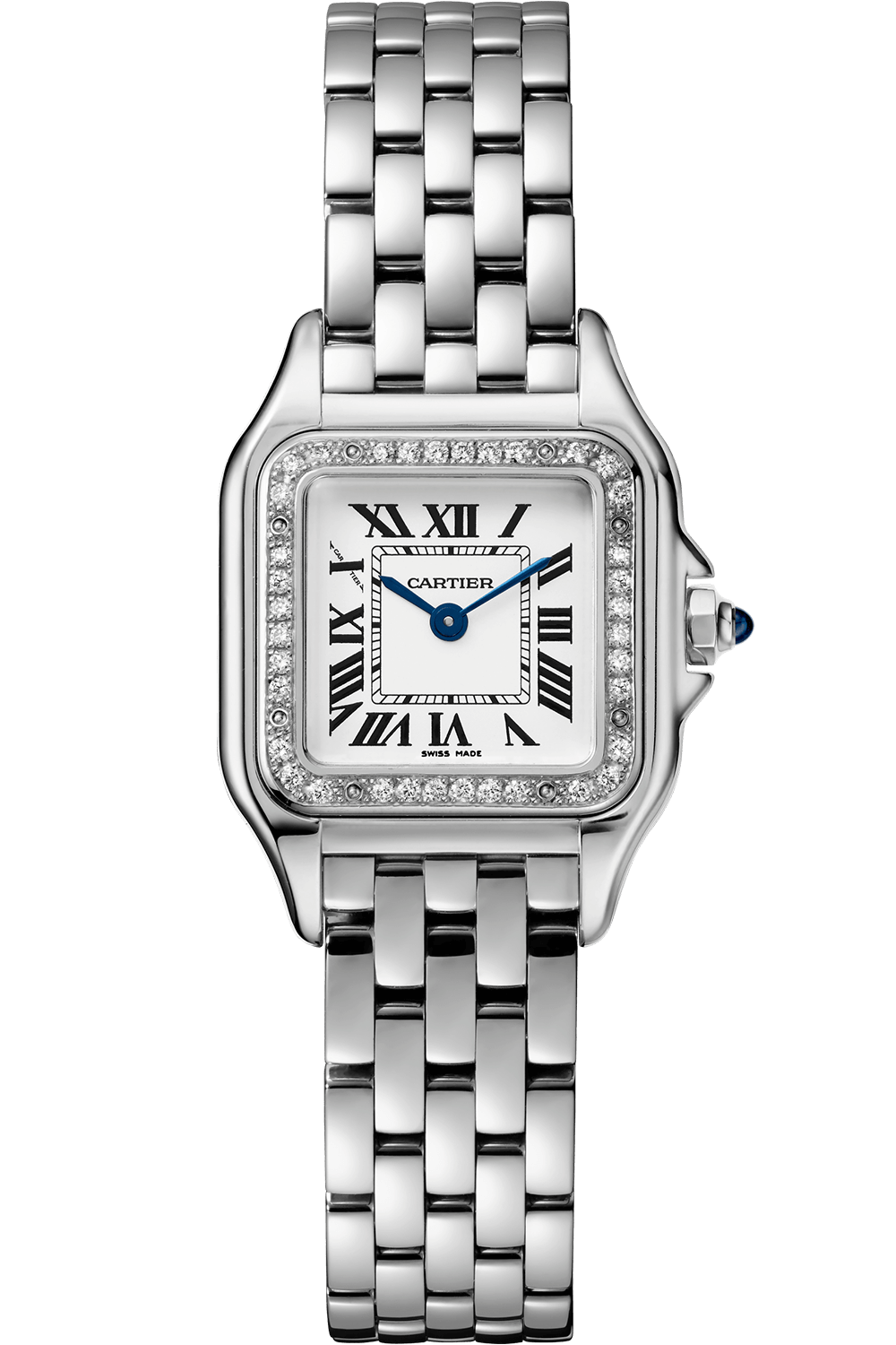 Cartier PANTHÈRE DE CARTIER Small Steel diamonds Bezel
