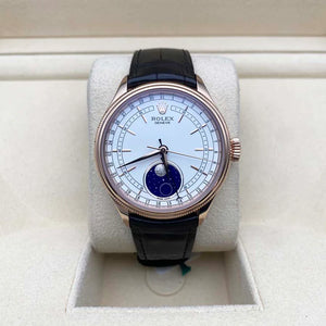 Rolex Cellini Moonphase 39mm 50535 White Dial