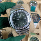 Patek Philippe Nautilus 5711-1300A-001 Baguette Diamond Bezel Green Dial