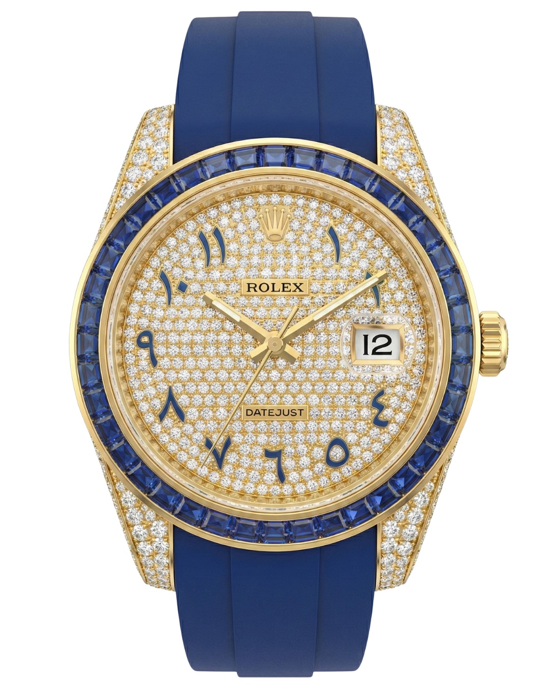 Rolex Datejust Arabic Numerals Blue