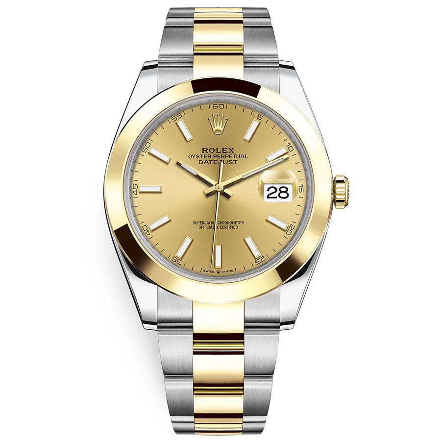 Rolex Datejust 41mm Champagne Dial Smooth Bezel 126303