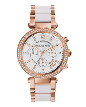 Michael Kors Parker White And Rose Gold MK5774