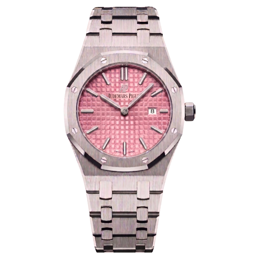 Audemars Piguet Royal Oak Ladies Silver Pink Dial 37mm