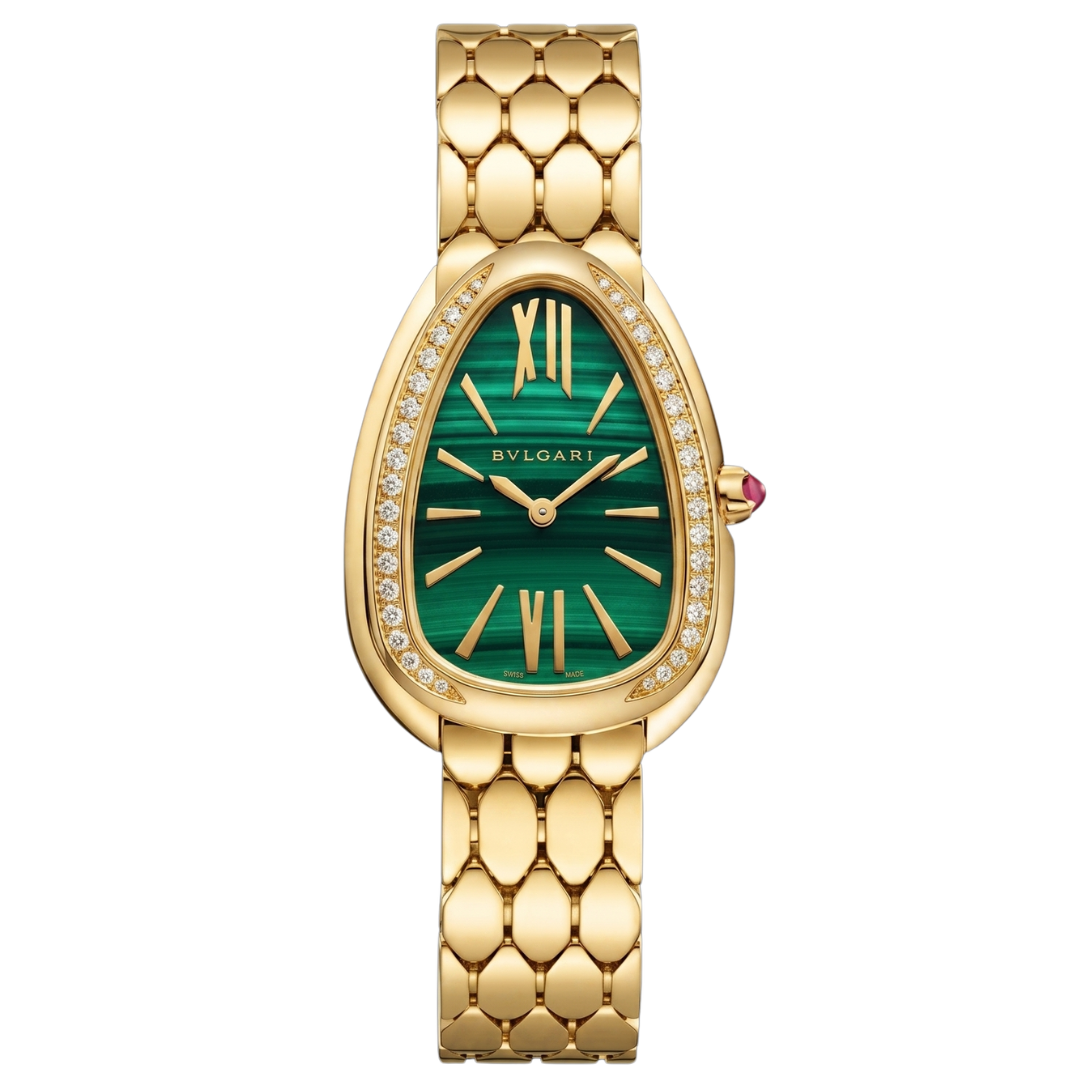 Bvlgari Seduttori Watch Malachite Green Dial 33mm