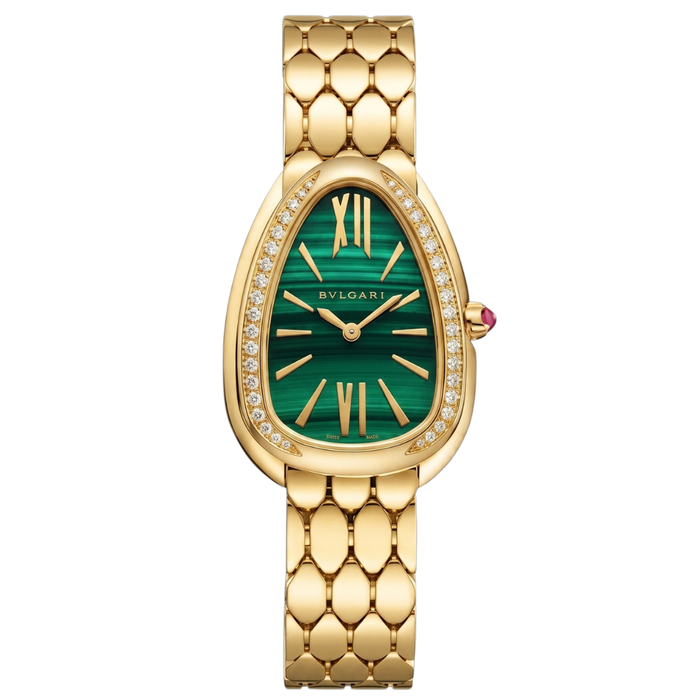 Bvlgari Seduttori Watch Malachite Green Dial 33mm
