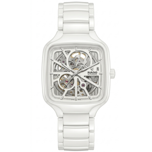 Rado True Square Open Heart Automatic White Dial Watch