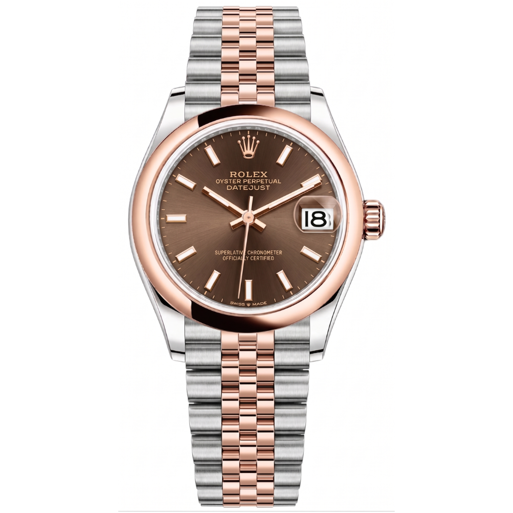 Rolex Lady-Datejust 36 Rose Gold/Steel Chocolate Dial