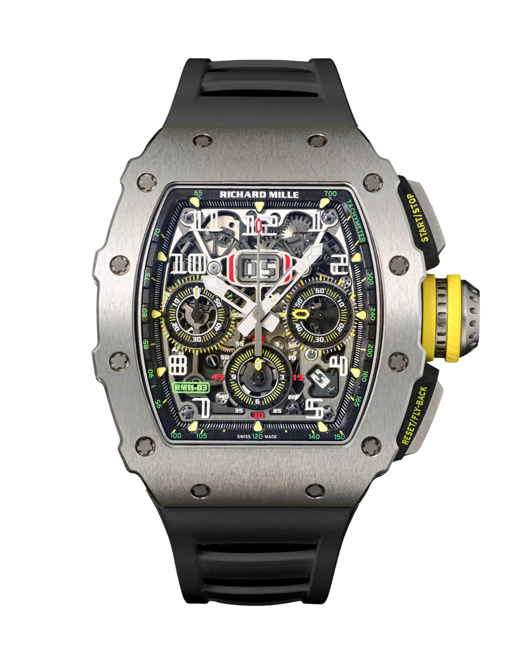 Richard Mille Chronograph RM11-03 Titanium Openworked Dial