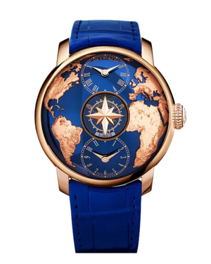 Jacob & Co. The World Is Yours Dual Time Zone Blue 43mm