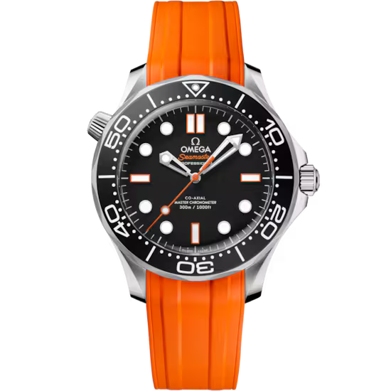 Omega Seamaster Diver 300M 42 mm, Steel On Rubber Strap