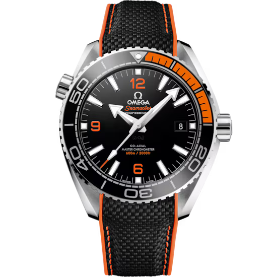 Omega Seamaster Planet Ocean 43.5 mm, steel on rubber strap