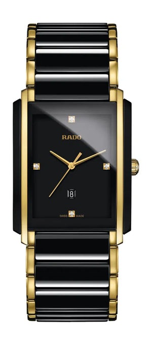 Rado  Integral L Black Dial Ceramic Diamond Men's Watch
