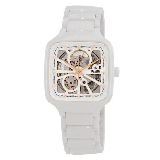 Rado True Square Open Heart Automatic White Dial Watch
