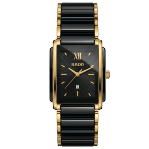 Rado  Integral L Black Dial Ceramic Diamond Men's Watch